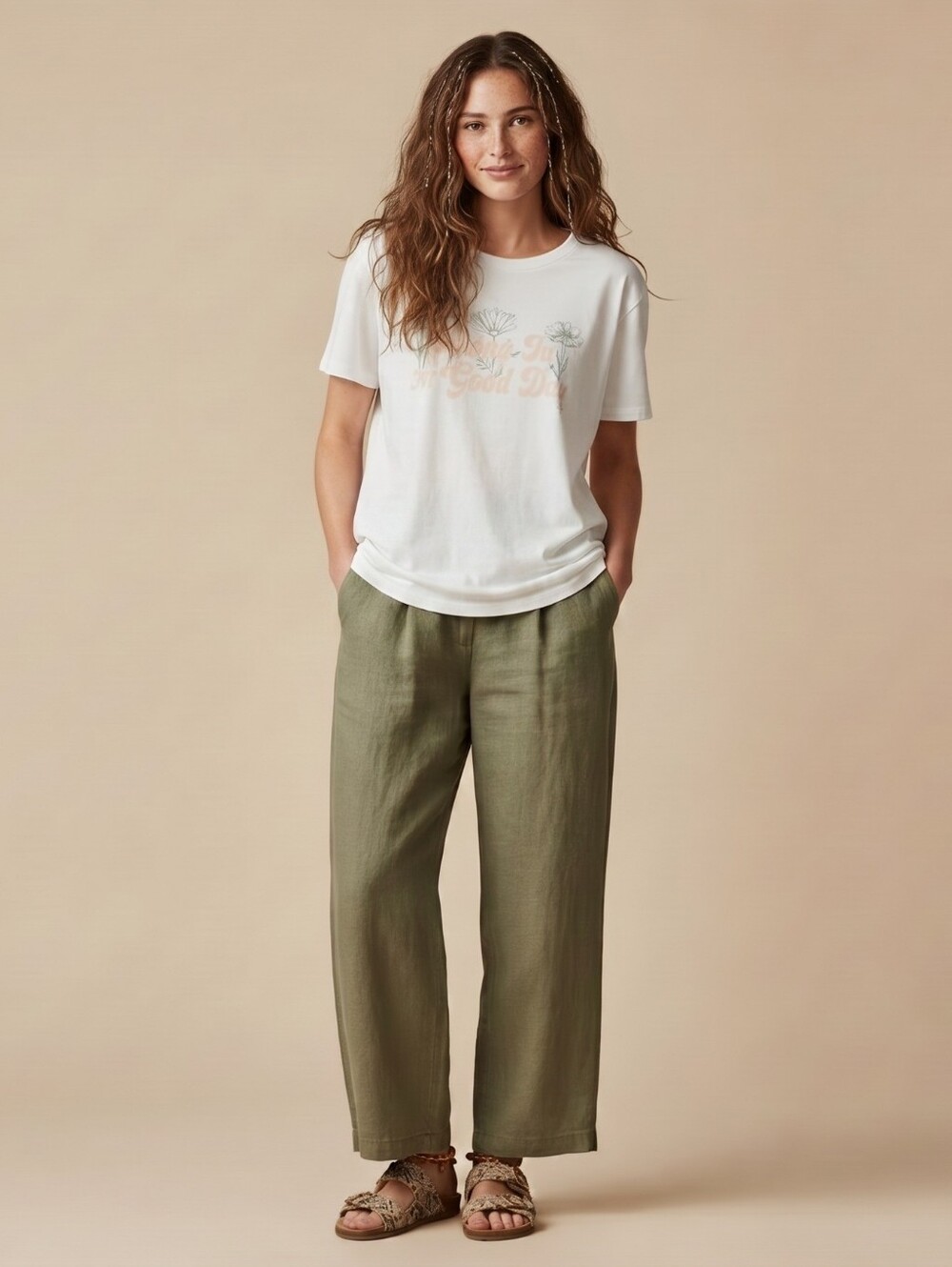 NWOT Gap Body Super Soft 'Today is a Good Day' Boxy Tee, M, Cozy